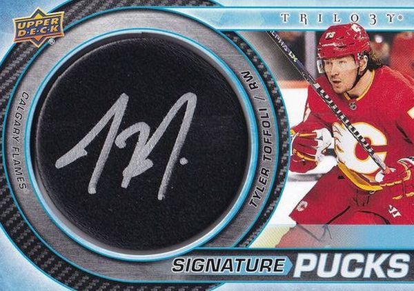 AUTO puck karta KEVIN FIALA 22-23 Trilogy Signature Pucks NHL Shield Logo /3